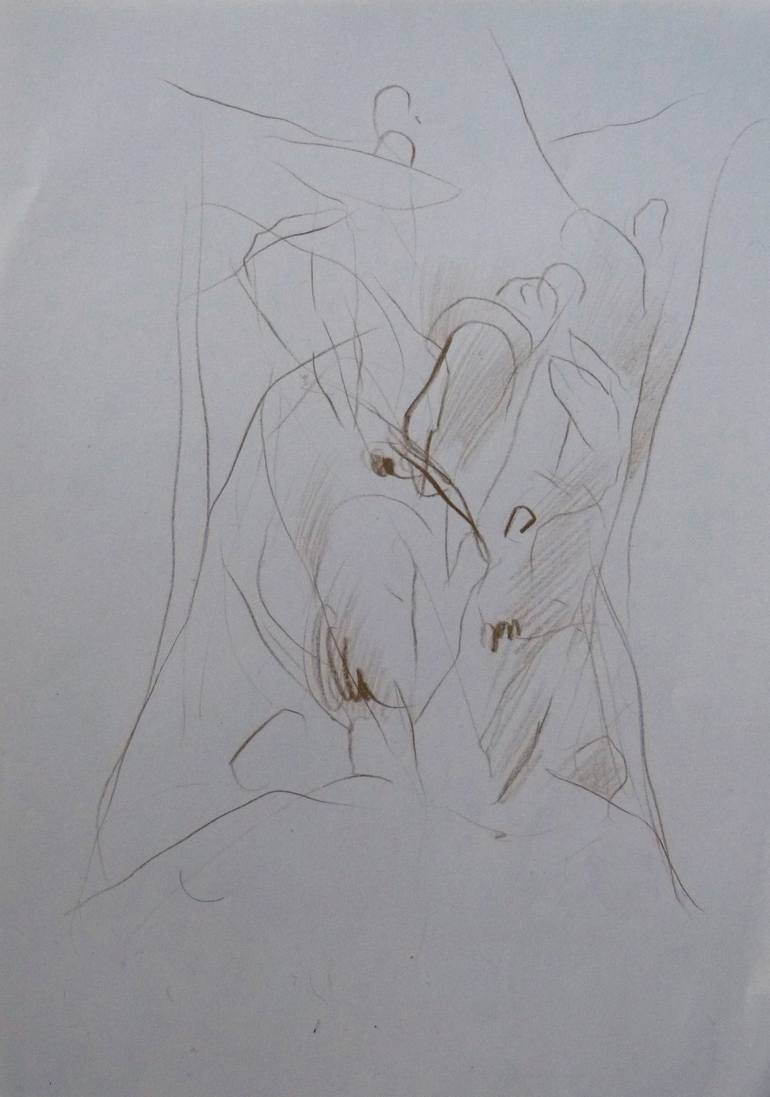 Original Figurative Botanic Drawing by Frederic Belaubre