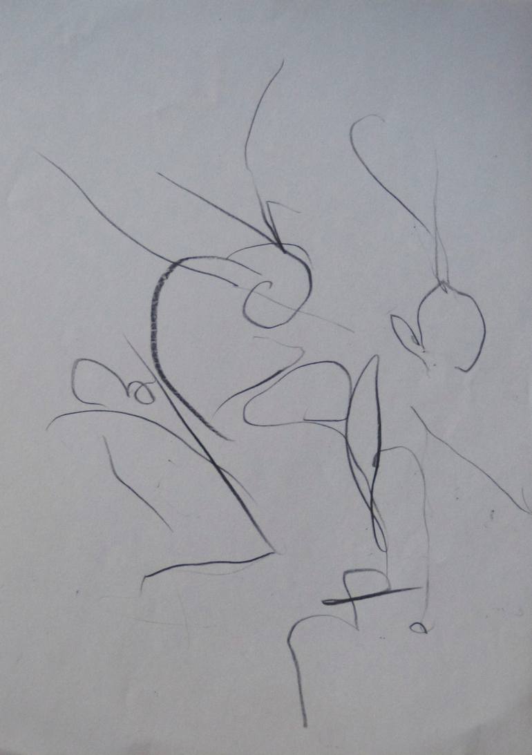 Original Figurative Botanic Drawing by Frederic Belaubre