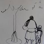 Walking with grandmother by Frederic Belaubre