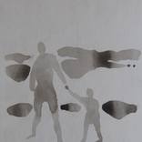 The shadows - father and child by Frederic Belaubre