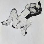 Reclining nude 4, life drawing by Frederic Belaubre