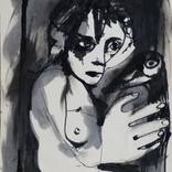 Tweet-tweet, surrealist drawing by Frederic Belaubre