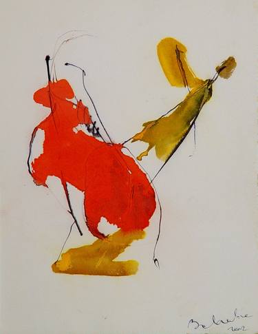 Print of Abstract People Drawings by Frederic Belaubre