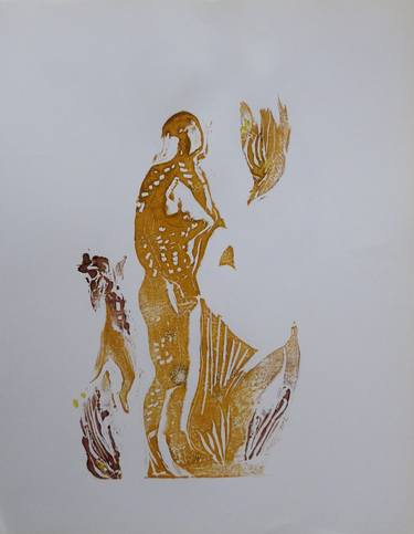 Print of Nude Printmaking by Frederic Belaubre