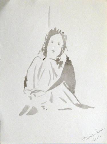 Original Figurative Women Drawings by Frederic Belaubre