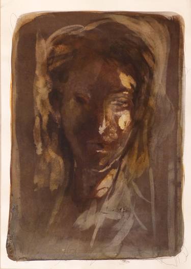 Original Figurative Portrait Drawings by Frederic Belaubre