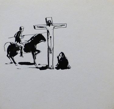 Original Religion Drawings by Frederic Belaubre