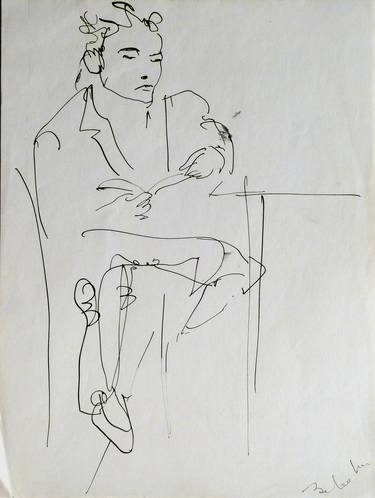 Print of Celebrity Drawings by Frederic Belaubre