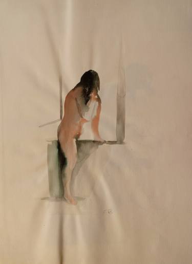 Original Figurative Nude Paintings by Frederic Belaubre