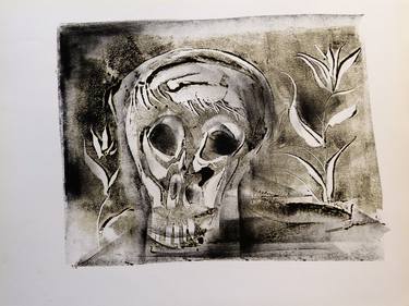 Original Figurative Mortality Printmaking by Frederic Belaubre