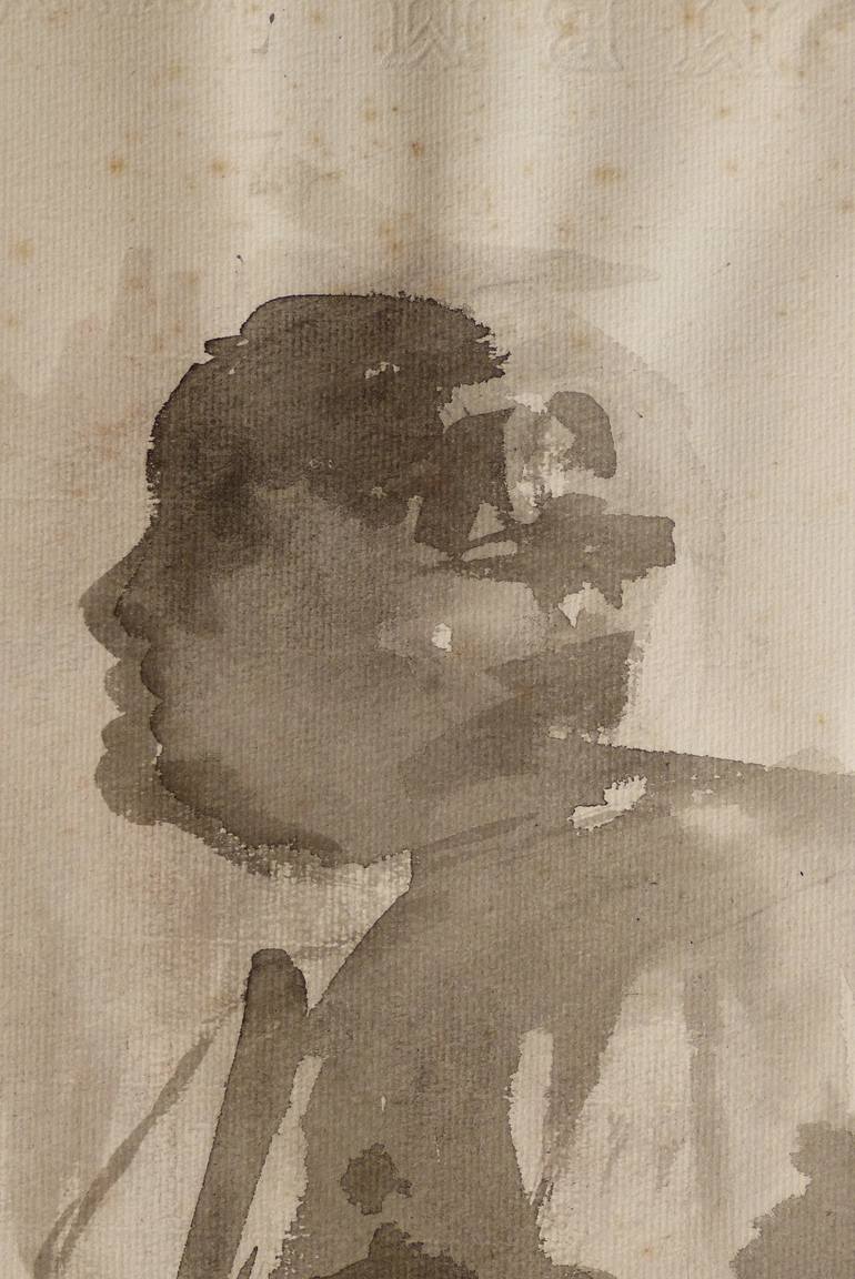 Original Portrait Drawing by Frederic Belaubre
