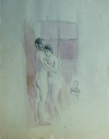 Original Figurative Erotic Drawings by Frederic Belaubre