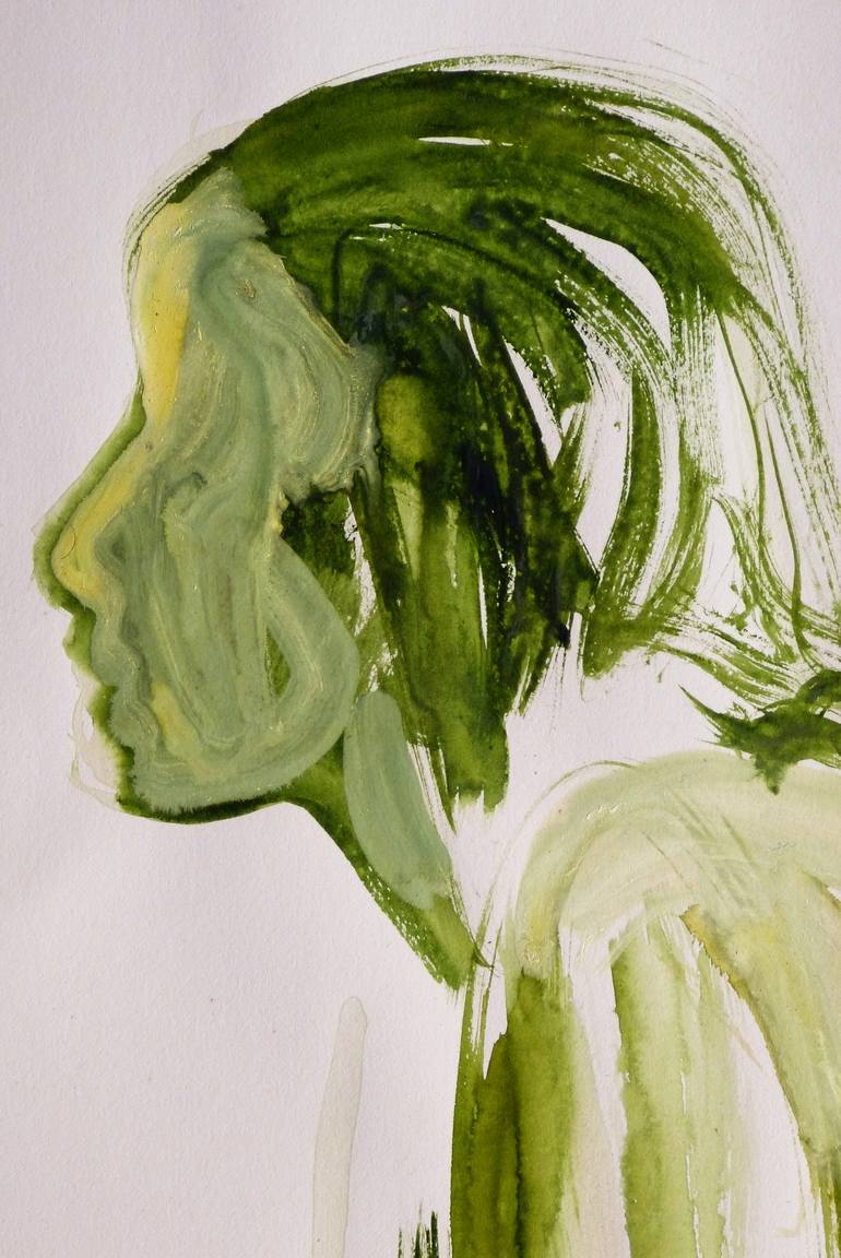 Original Figurative Nude Drawing by Frederic Belaubre