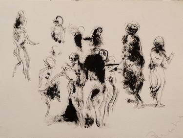 Print of Figurative People Drawings by Frederic Belaubre