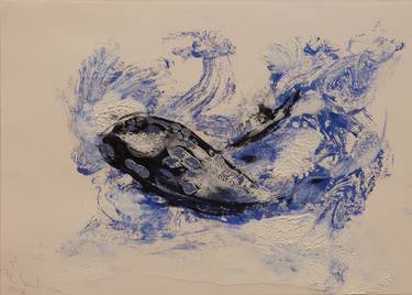 (SOLD) The Whale 7, monoprint 42x29 thumb