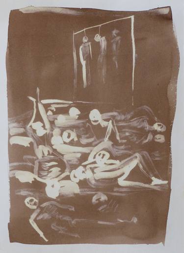 Print of Figurative Mortality Drawings by Frederic Belaubre