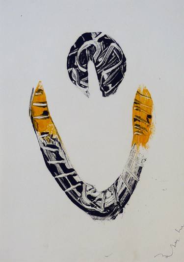 Original Abstract Sport Printmaking by Frederic Belaubre