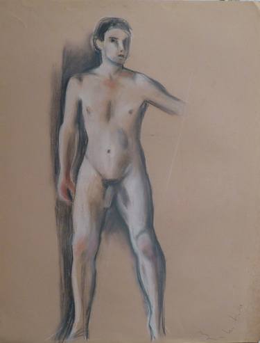 Original Figurative Nude Drawings by Frederic Belaubre