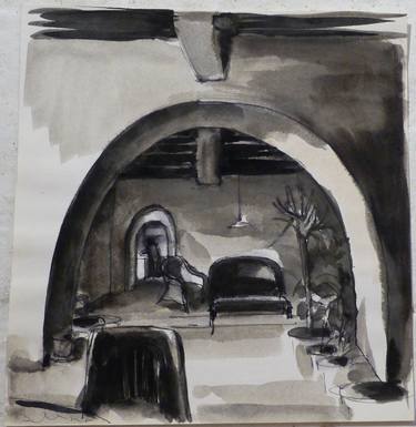 Print of Figurative Interiors Drawings by Frederic Belaubre