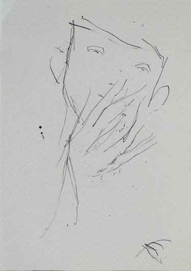 Original Figurative Women Drawings by Frederic Belaubre