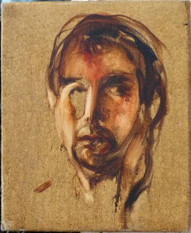 Self-portrait, oil on canvas 22x27 thumb