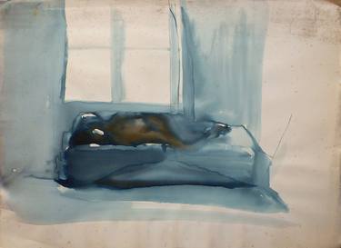 Original Figurative Nude Drawings by Frederic Belaubre