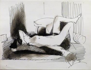 Print of Figurative Nude Drawings by Frederic Belaubre