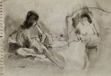 Print of Figurative Nude Drawings by Frederic Belaubre