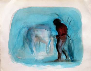 Original Horse Drawings by Frederic Belaubre