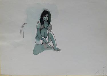 Print of Figurative Nude Drawings by Frederic Belaubre