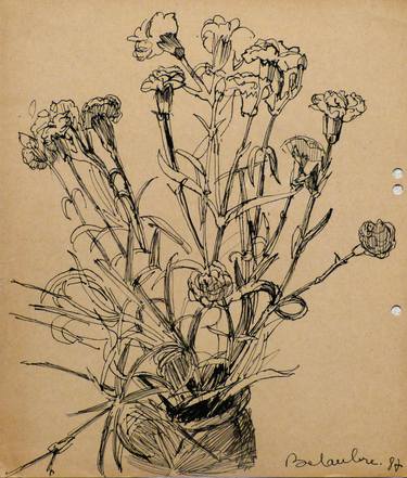 Print of Floral Drawings by Frederic Belaubre