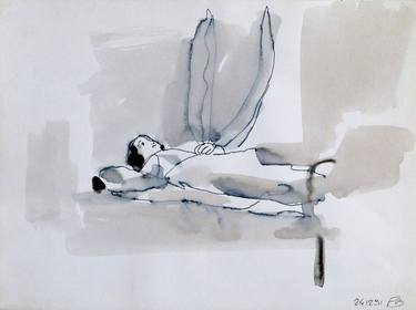 Original Figurative Women Drawings by Frederic Belaubre