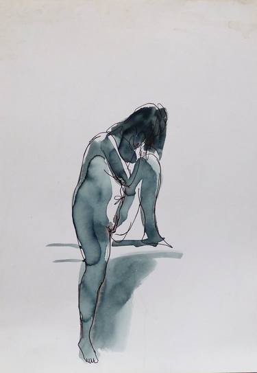 Print of Figurative Nude Drawings by Frederic Belaubre