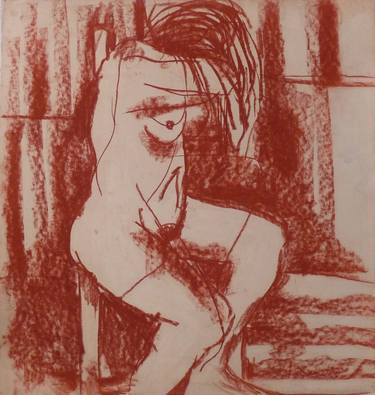 Original Figurative Nude Drawings by Frederic Belaubre