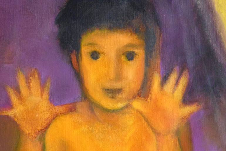 Original Figurative Children Painting by Frederic Belaubre