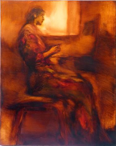 Print of Figurative Music Paintings by Frederic Belaubre