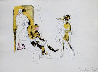 Print of Figurative People Drawings by Frederic Belaubre