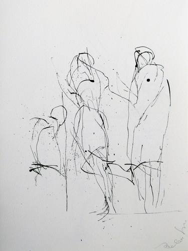 Print of Abstract People Drawings by Frederic Belaubre