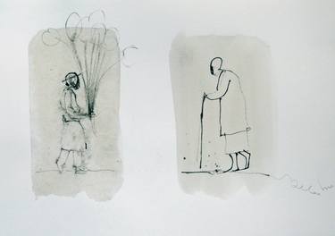 Print of Figurative People Drawings by Frederic Belaubre