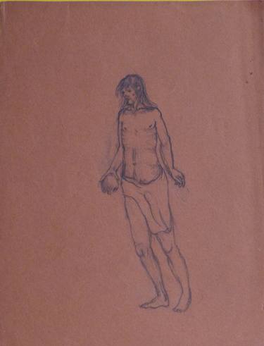 Original Figurative Religion Drawings by Frederic Belaubre