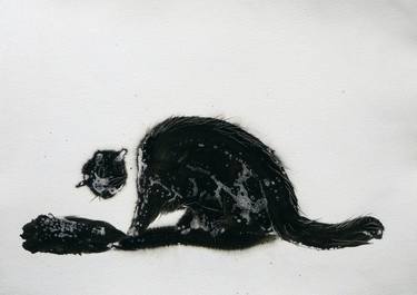 Print of Cats Drawings by Frederic Belaubre