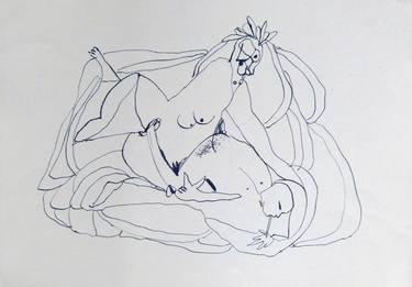 Print of Figurative Erotic Drawings by Frederic Belaubre