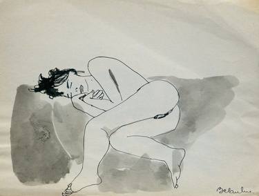 Original Documentary Nude Drawings by Frederic Belaubre
