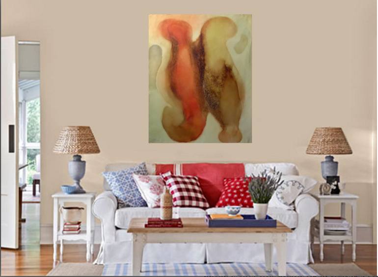 Original Modernism Abstract Painting by Frederic Belaubre