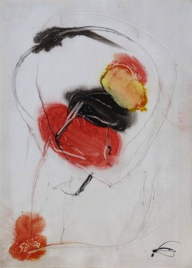 Original Figurative Abstract Drawings by Frederic Belaubre