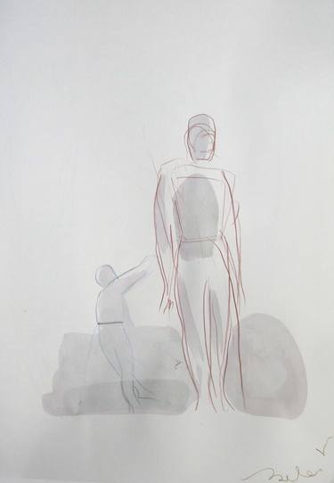 Original Figurative Children Drawings by Frederic Belaubre