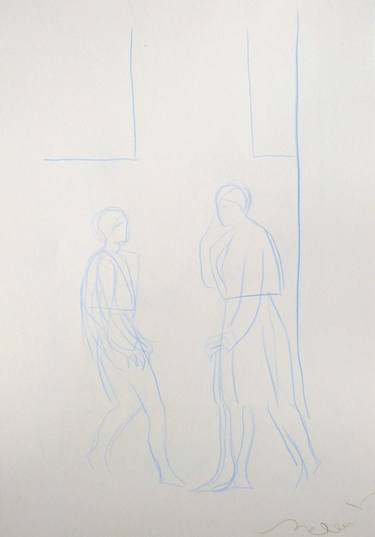 Print of Figurative People Drawings by Frederic Belaubre