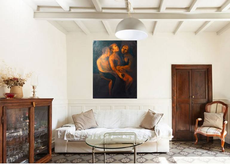Original Figurative Religious Painting by Frederic Belaubre