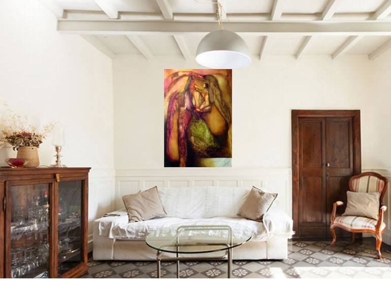 Original Abstract Women Painting by Frederic Belaubre