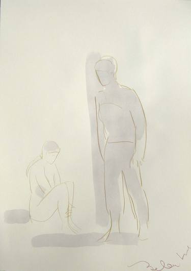 Print of Figurative People Drawings by Frederic Belaubre